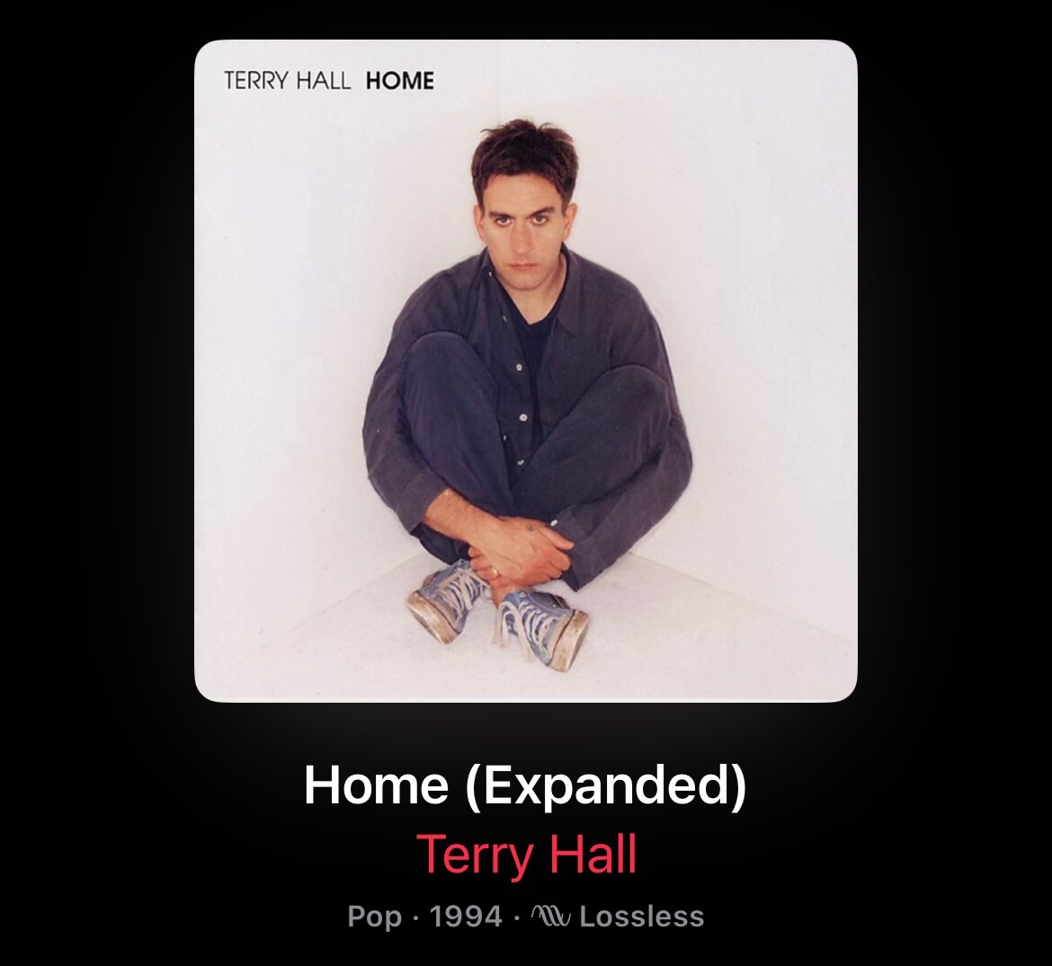 Apple Music digital cover of album Home by Terry Hall, released 1994.